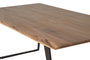 Giner y Colomer Mesa de Comedor Acacia Natural con Patas de Metal Negro 205 cm
